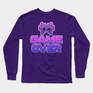 Game Over - Alien Invader Emoji Long Sleeve T-Shirt